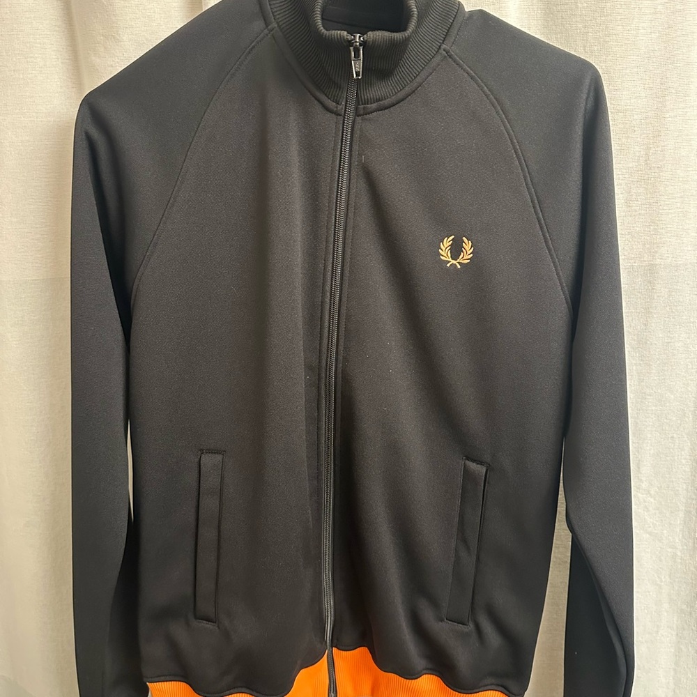 Fred Perry Black and Orange Jacket